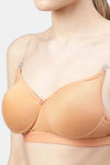 PrettyCat Non-Wired Medium Coverage T-Shirt Bra - Skin White — thumbnail 4